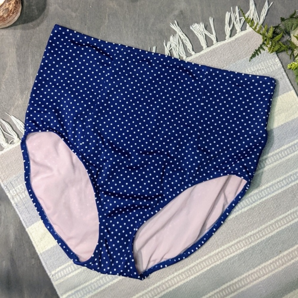 Lime Ricki High Waisted Polka Dot Swim Bottoms